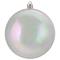 12ct. 4" Clear Iridescent Shatterproof Shiny Christmas Ball Ornaments